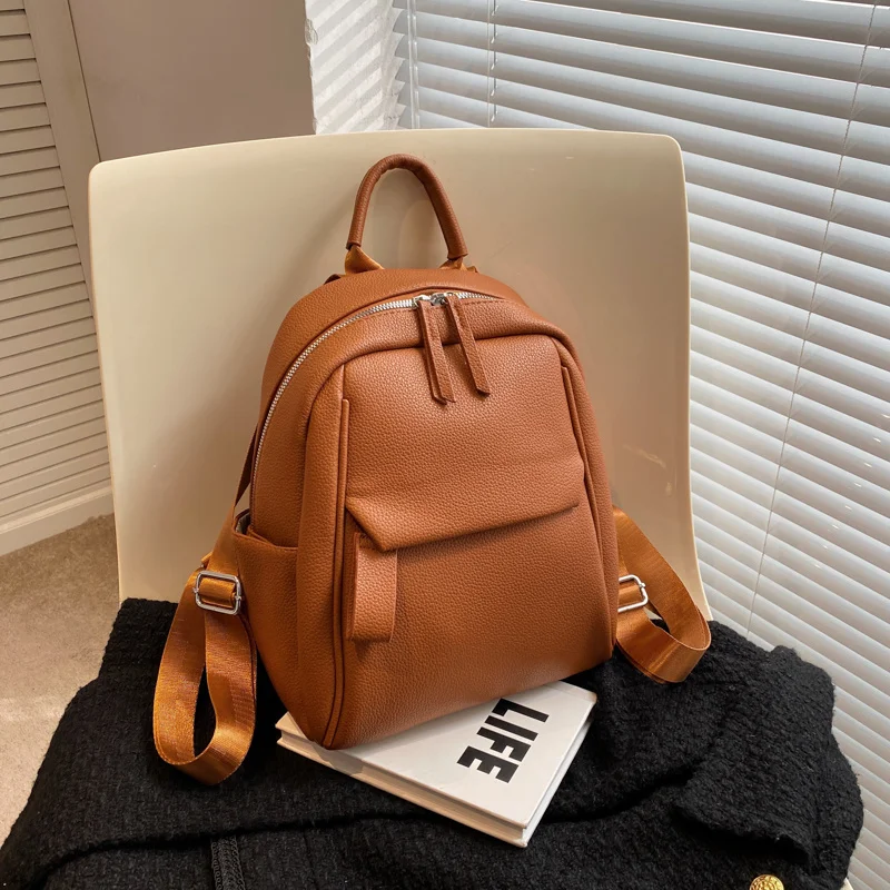 

Designer Cute Fashion Women Leather Backpack 2023 Mini Soft Multi-Function Small Female Ladies Shoulder Bag Girl Purses