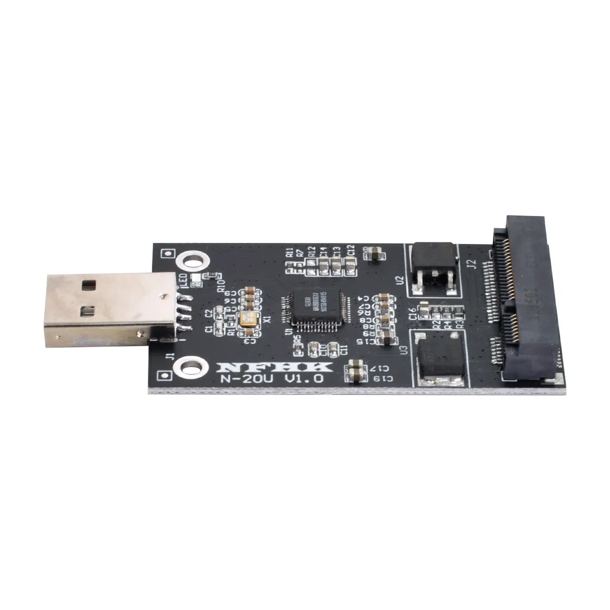 

Mini PCI-E External SSD PCBA Pen Driver Card mSATA to USB 2.0 Conveter Adapter