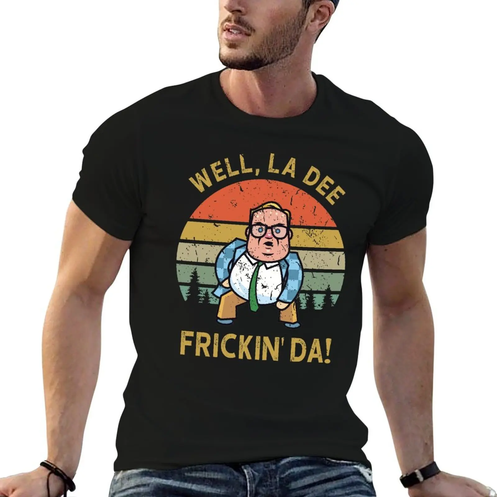 Фото Ну и что, La Dee Frickin' Da! Рабочая футболка с коротким рукавом №1