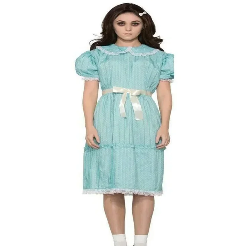 Сияющее нарядное платье-близнец для девочек на Хэллоуин страшный костюм Дарлинг