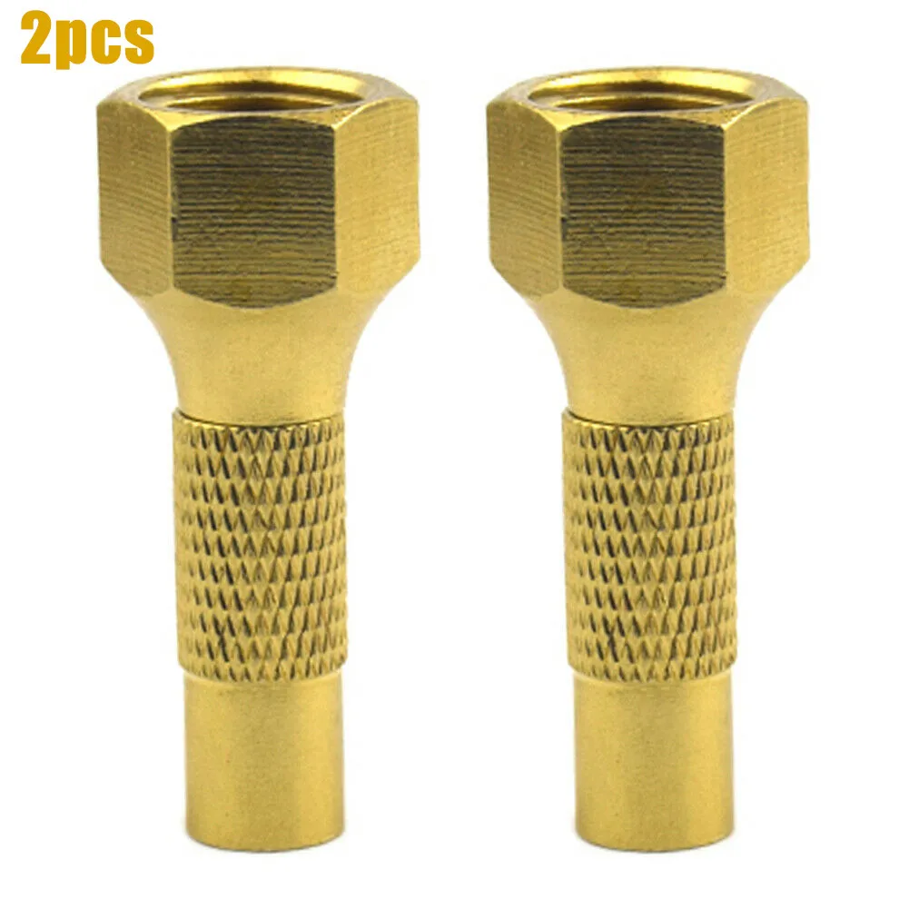 

Pure Brass Air Tire Chuck Replacement Screw-On 2pcs/set Accessories Car