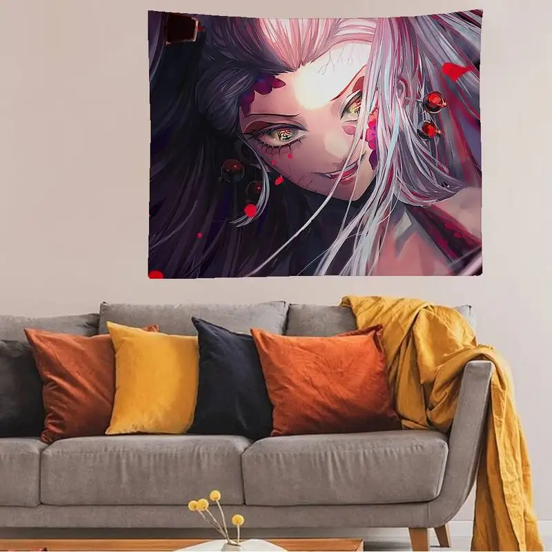 Гобелен из аниме рассекающий демонов с художественной печатью недорогие