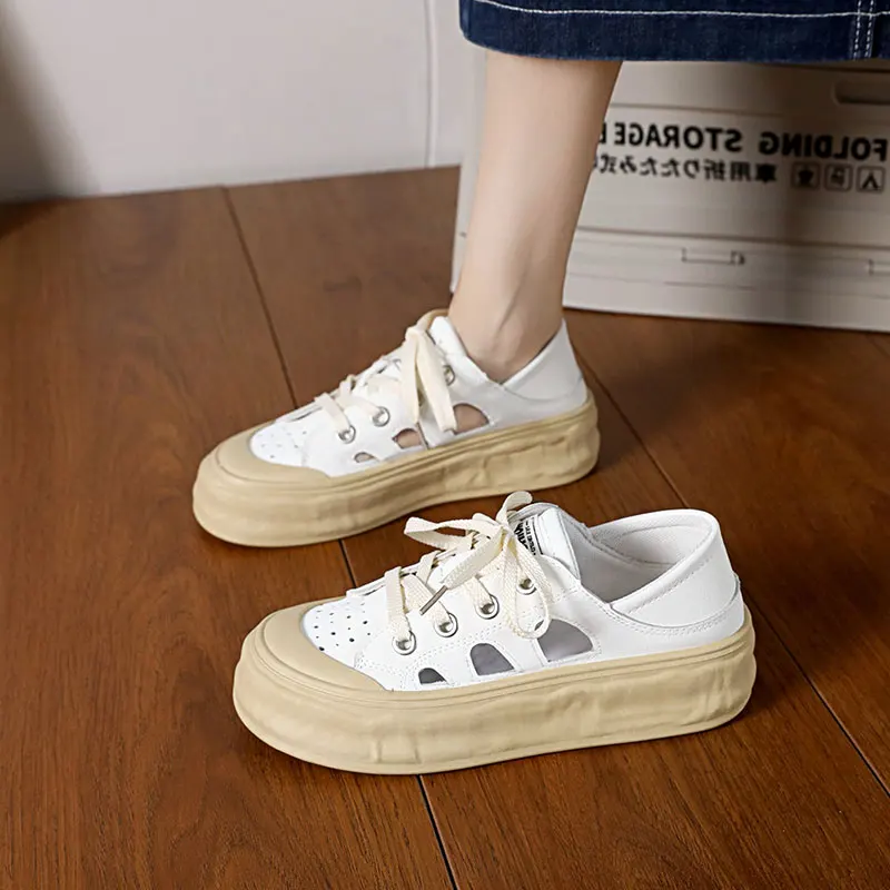 

Shoes Espadrilles For Women Clogs Platform Casual Female Sneakers Round Toe Wedge Basket 2023 Summer Small New Creepers Cross