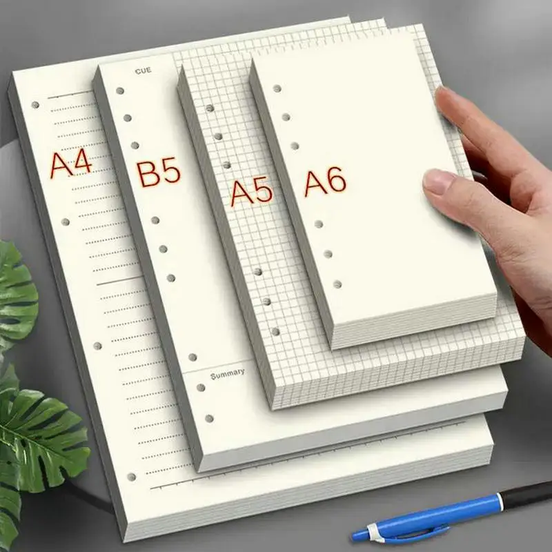 80 листов бумаги формата А5 сменная бумага для дневника 6 отверстий 100 г