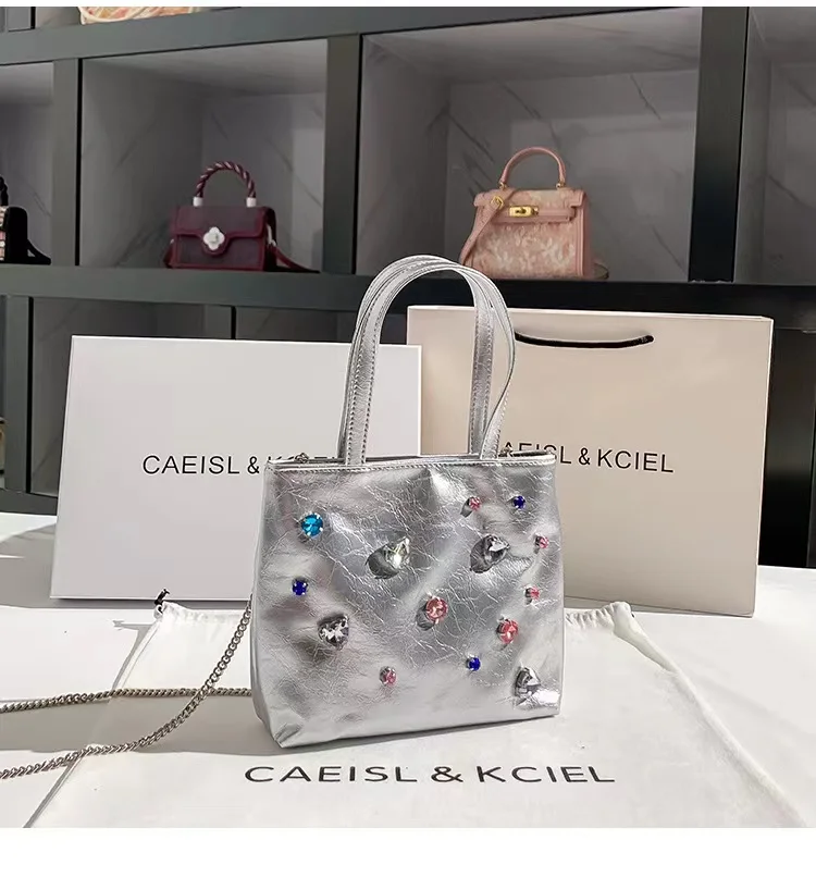 Luxury Designer Women's Handbag  Crystal Shiny Rhinestone Diamond Evening Bag Wedding Party Clutch Purse Shoulder Crossbody Bag