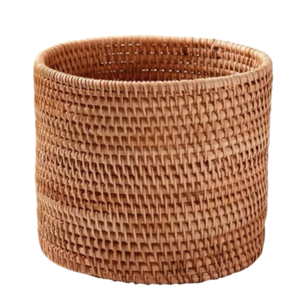 

Basket Baskets Woven Wicker Storageround Large Empty Rattan Gift Fruit Shoe Blankets Organizing Small Rope Kitchen Bread