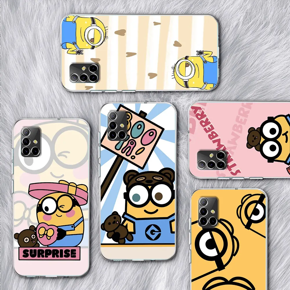 

Funny M-Minionss Cute Case for Samsung Galaxy A53 A52 A21s A71 A12 A33 A52s A51 A31 A54 A32 A73 A01 A13 A03s Silicon Phone Cover