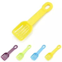 1pc hamster small pet cleaning tools wholesale solid color plastic hamster spoon to clean caked cat litter spoon accessories