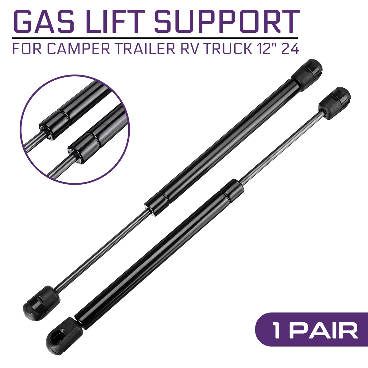 

C1603795 C16-03795 C1603795 Gas Shock Lift Strut Bars For Camper Trailer RV Truck 12" 24 Support Rod