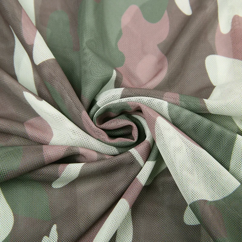 Рисунок 6 - Длинная Прозрачная Юбка-карго с камуфляжным принтом