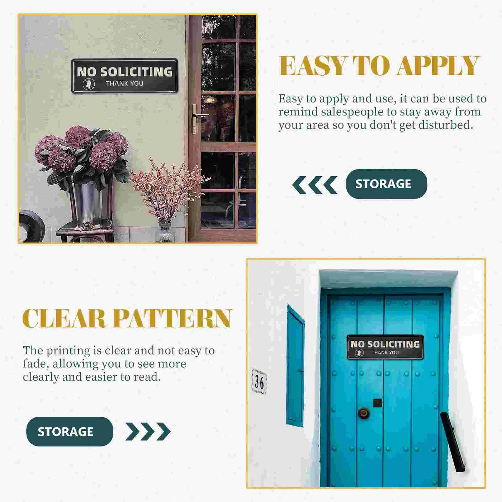 Декоративный износостойкий удобный Soliciting Home Sign акриловая дверная табличка Door for
