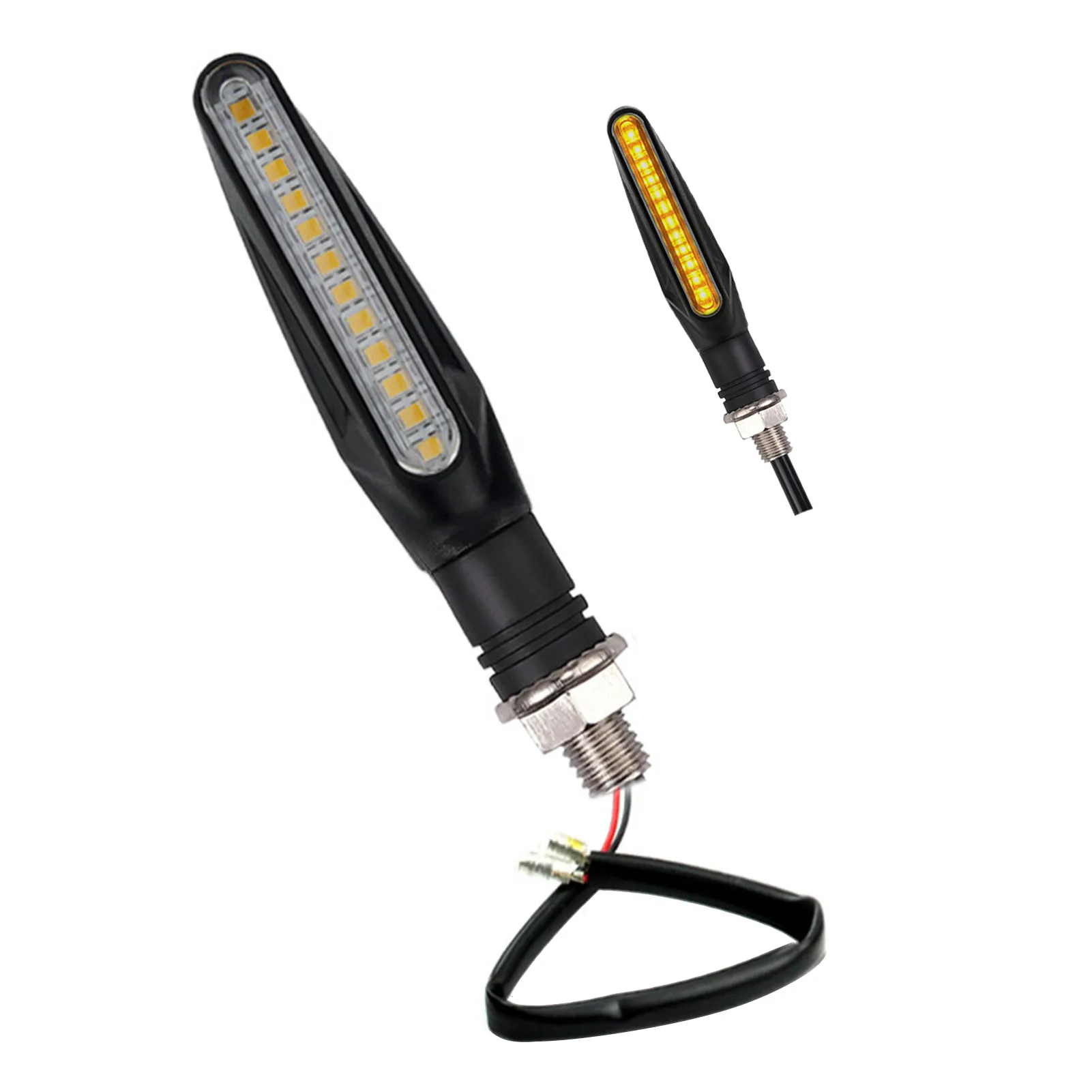 

Motorcycle Indicators Flowing Turn Signal Lights High Brightness Motorcycle Turn Signals Waterproof & Durable 2835SMD Luminous