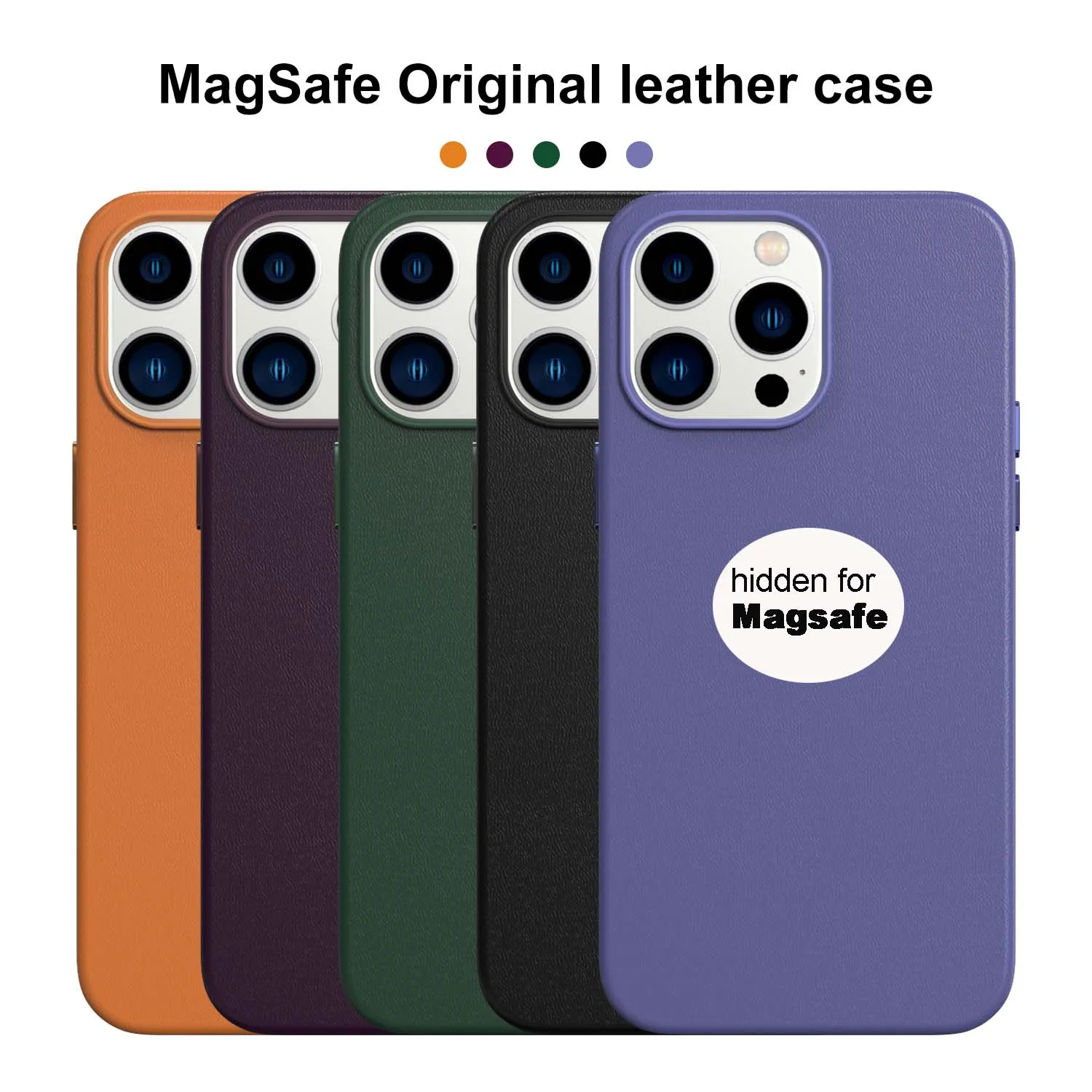 

Luxury Original Leather Case For iPhone 14 13 12 Pro Max Animation Pop Up Window For Magsafe Wireless Charging Cover Shockproof