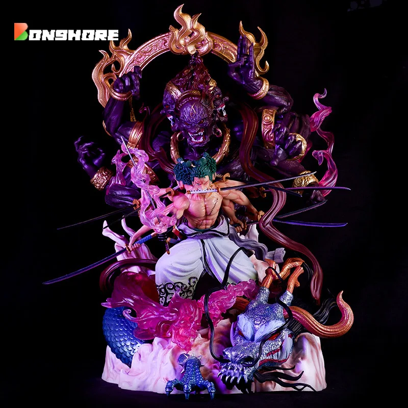 

52cm One Piece Anime Action Figure Stand Posture Ashura Nine Sabres Flow Anime Figurine Model Collection Decoration Boy Toy Gift