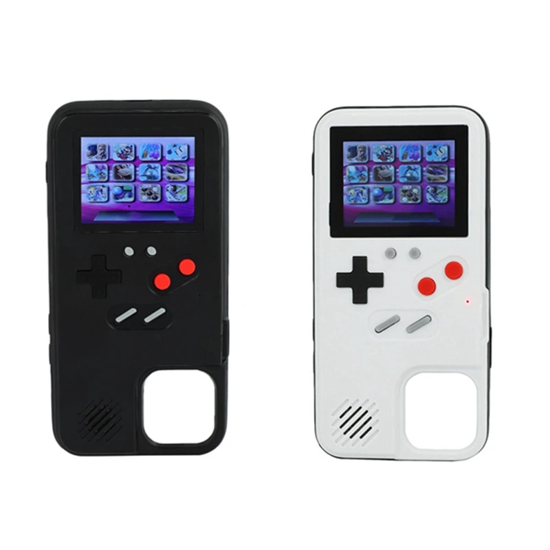 

Mobile Phone Case With Color Screen Game Player Case Classic Game Player Pu For Iphone 12