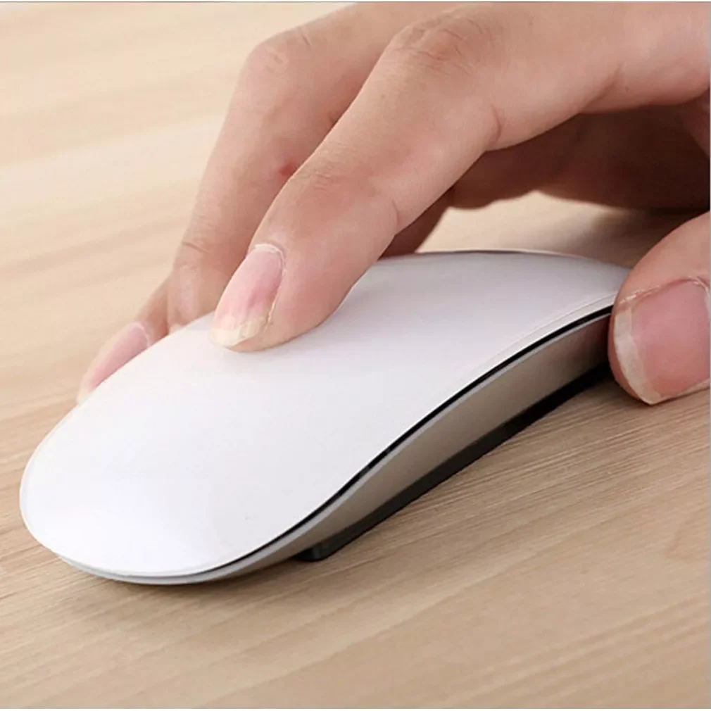 

2023New Wireless Mouse For Mac Book Air For Mac Pro Ergonomic Design Multi Touch Rechargeable Mouse Computer Peripherals