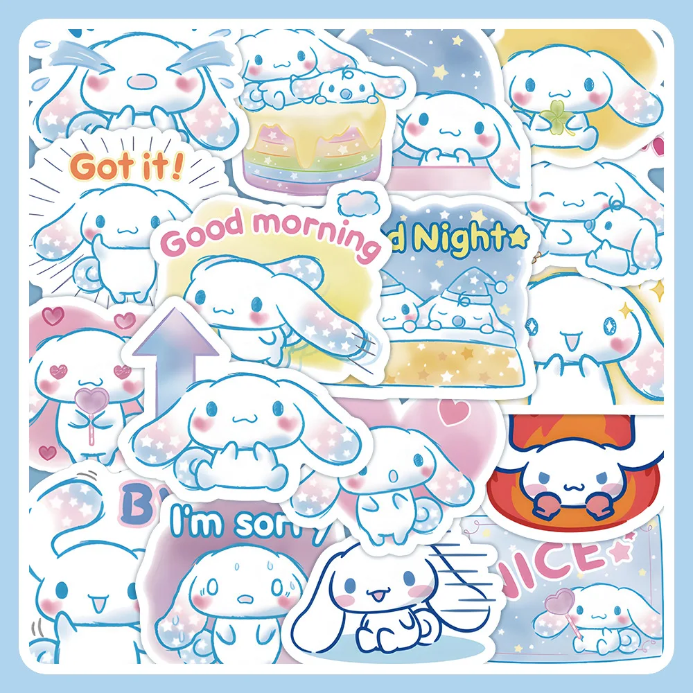 

Cinnaromoll Sticker Sanrio Sticker Kuromi Melody Room Decor For Laptop Fridge Stationery Scrapbook Decal Graffiti for Kiids Toys