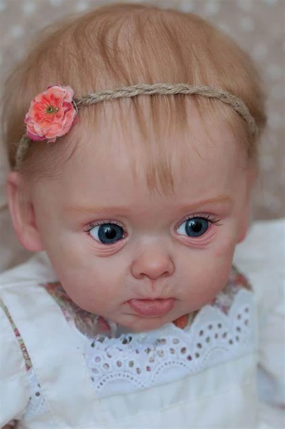 

24inch Reborn Doll Kit Princess Adelaide Toddler Size Limited Edition Unfinished Unpainted Doll Parts with Body and Eyes