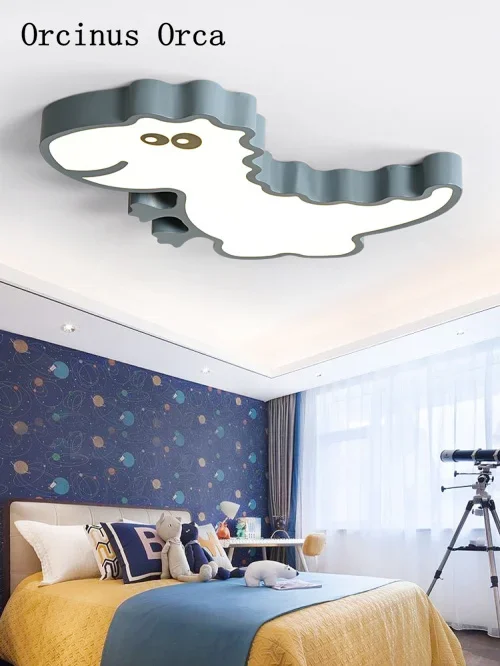 Cartoon Creative Dinosaur ceiling lamp Living Room Dining Bedroom Nordic Modern Simple LED Color Animal