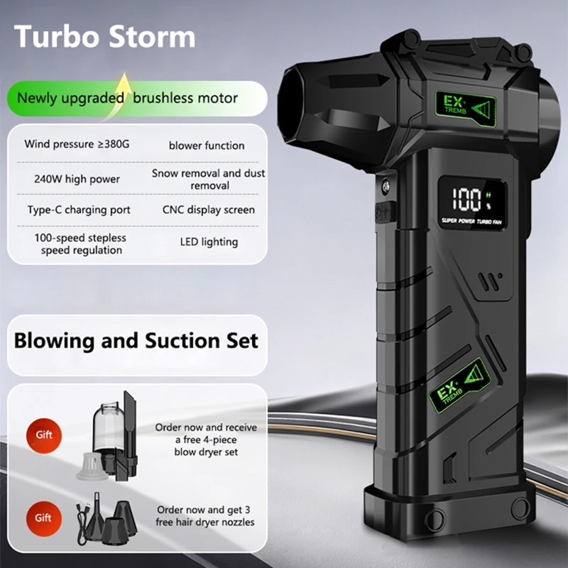 

Бесщеточный турбовентилятор 990000 об/мин