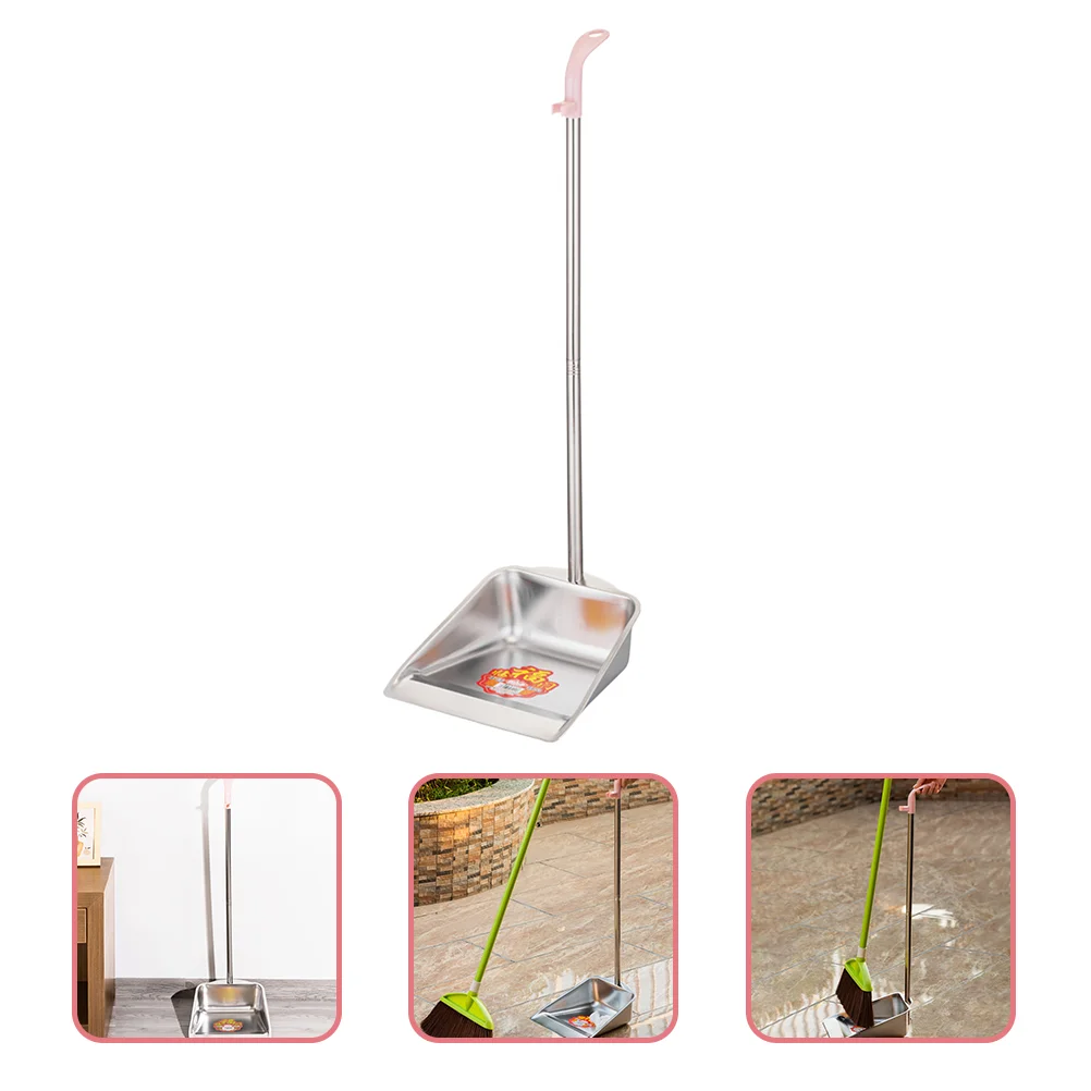 

Dustpan Pan Dustpans Metalstanding Cleaning Uprightkitchen Garbage Lobby Handle Handled Set Household Supplies Garden