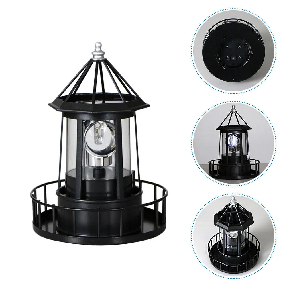 

Decorative Solar Lamp Landscape Light LED Revolving Outdoor Lighthouse Decoration