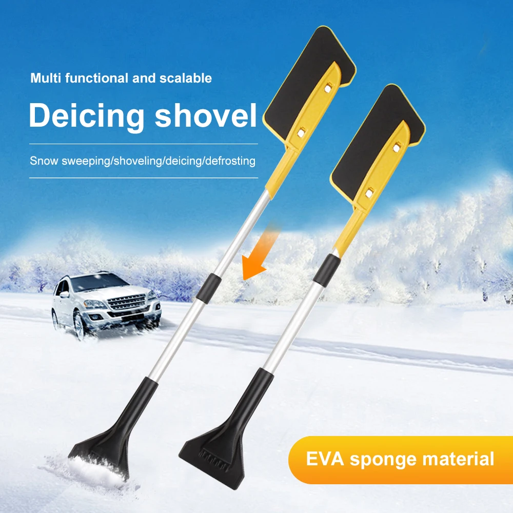 

Автомобильная лопата для снега, скребок для удаления снега на лобовом стекле, автомобильный зимний инструмент, автомобильная щетка для сне...