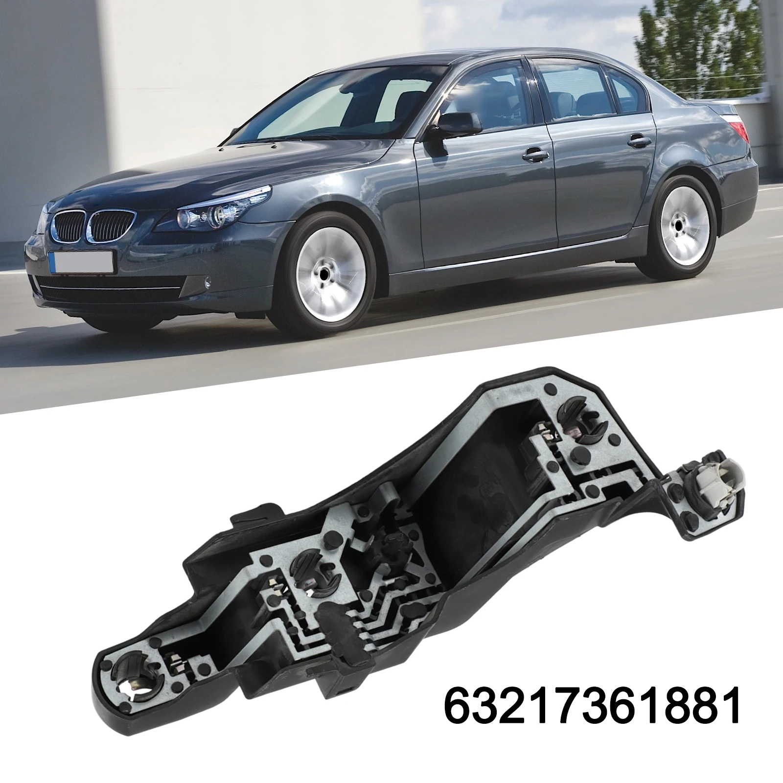 

Автомобильное освещение, как показано на рисунке. Панель световых розеток из АБС-пластика. Номер OE 6321736181. Практичная структура.