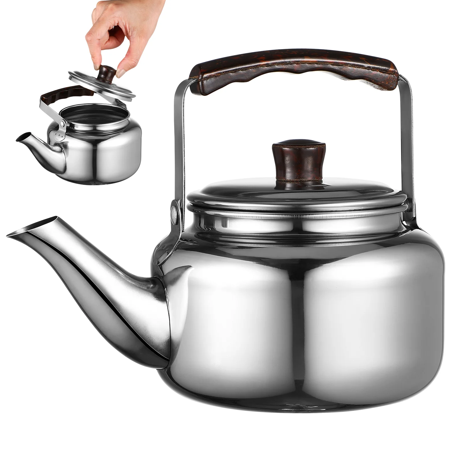 

Water Kettle Tea Kettle with Handle Stainless Steel Tea Pot for Kitchen
