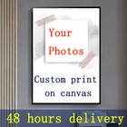 Индивидуальная Печать на холсте, картина для вашей фотографии, плакат, фигурка животного, пейзаж, абстрактная картина, декор для гостиной, художественная Настенная картина