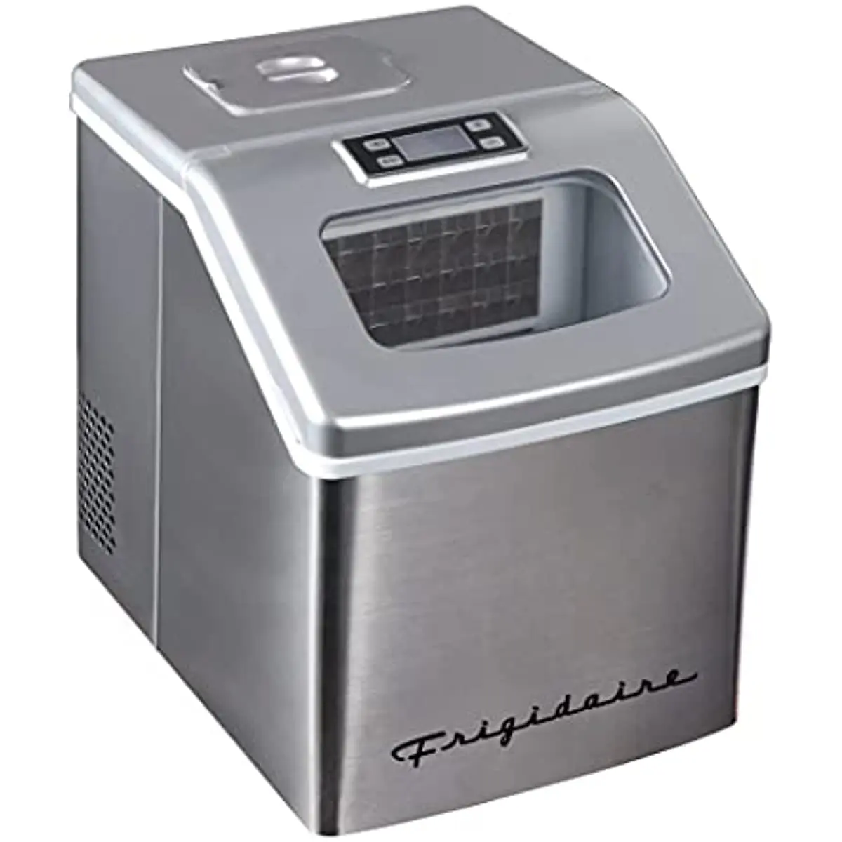 

FRIGIDAIRE EFIC452-SS 40 Lbs Extra Large Clear Maker, Stainless Steel, Makes Square Ice