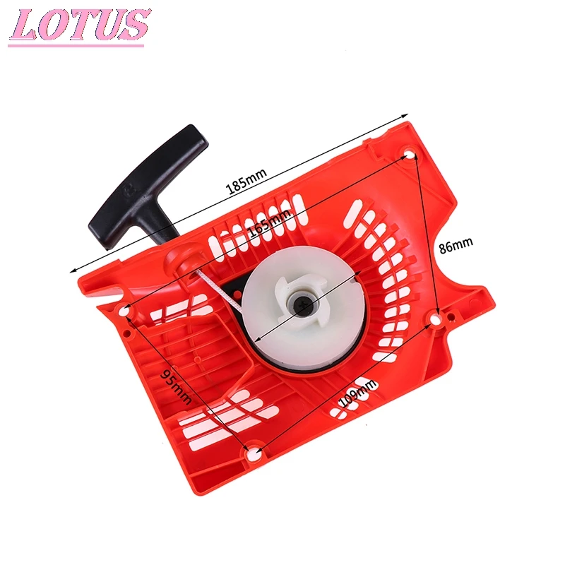 

Новый высококачественный красный вытяжной стартер для китайской бензопилы 4500 5200 5800 45 52cc 58cc 1 шт. горячая распродажа