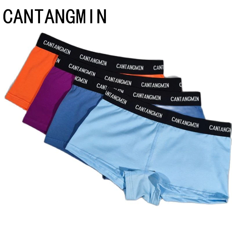

CANTANGMIN brand women underwear cotton breathable bottom sexy panties ladies boxer shorts lingerie Women's cotton boxer