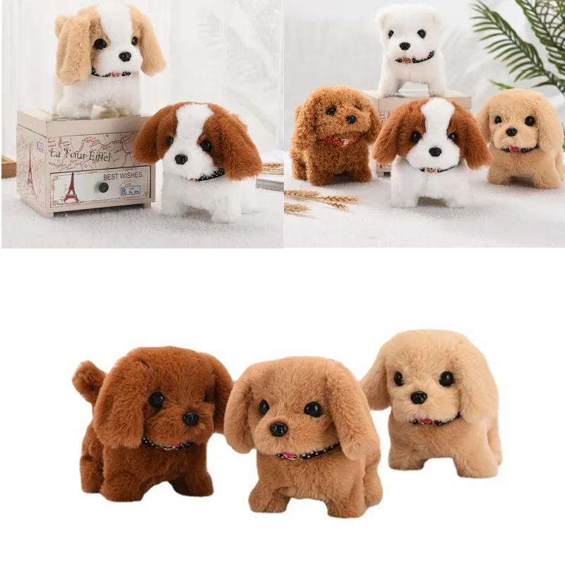 

Simulation Smart Dog Walking Barking Cute Puppy Pet Dog Toy With Battery Control For Baby Electronic Plush Toy Christmas Gift