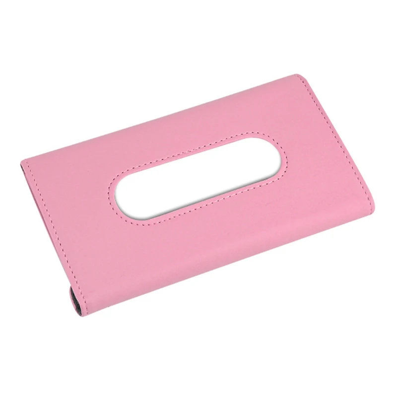 

PU Leather for Sun Visor Mask Napkin Tissue Holder Hanging on for Sun Visor