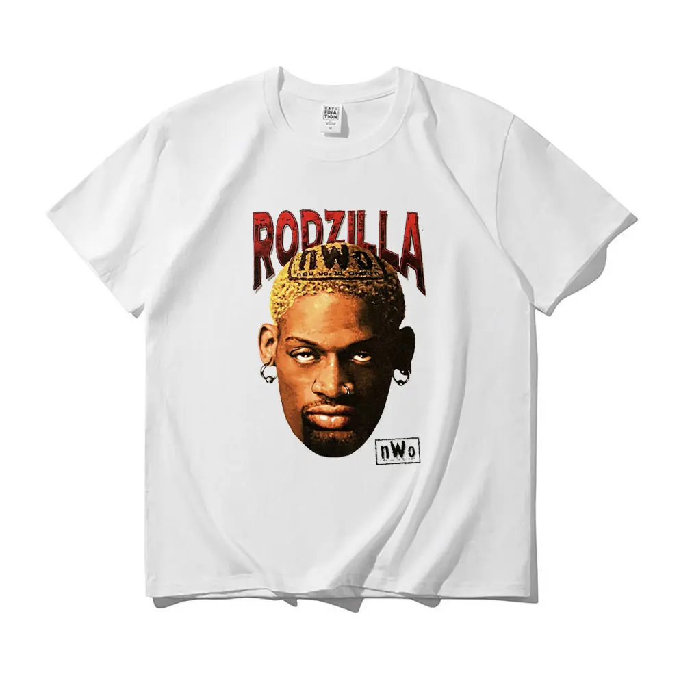 

Awesome Dennis Rodman Graphic Print Tshirt Streetwear Men Women Casual Loose Short Sleeve Tee Spring Summer Daily Fashion Tops