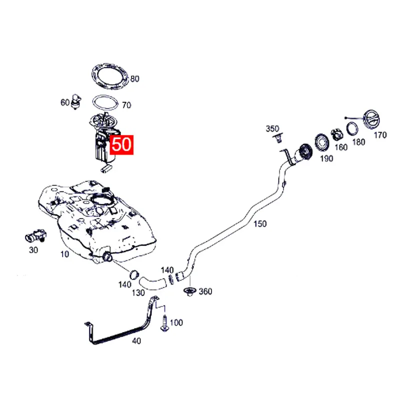 Автозапчасти топливный насос в сборе a2464700994 2464701294 для Benz класса A W176 класс B W246 CLA
