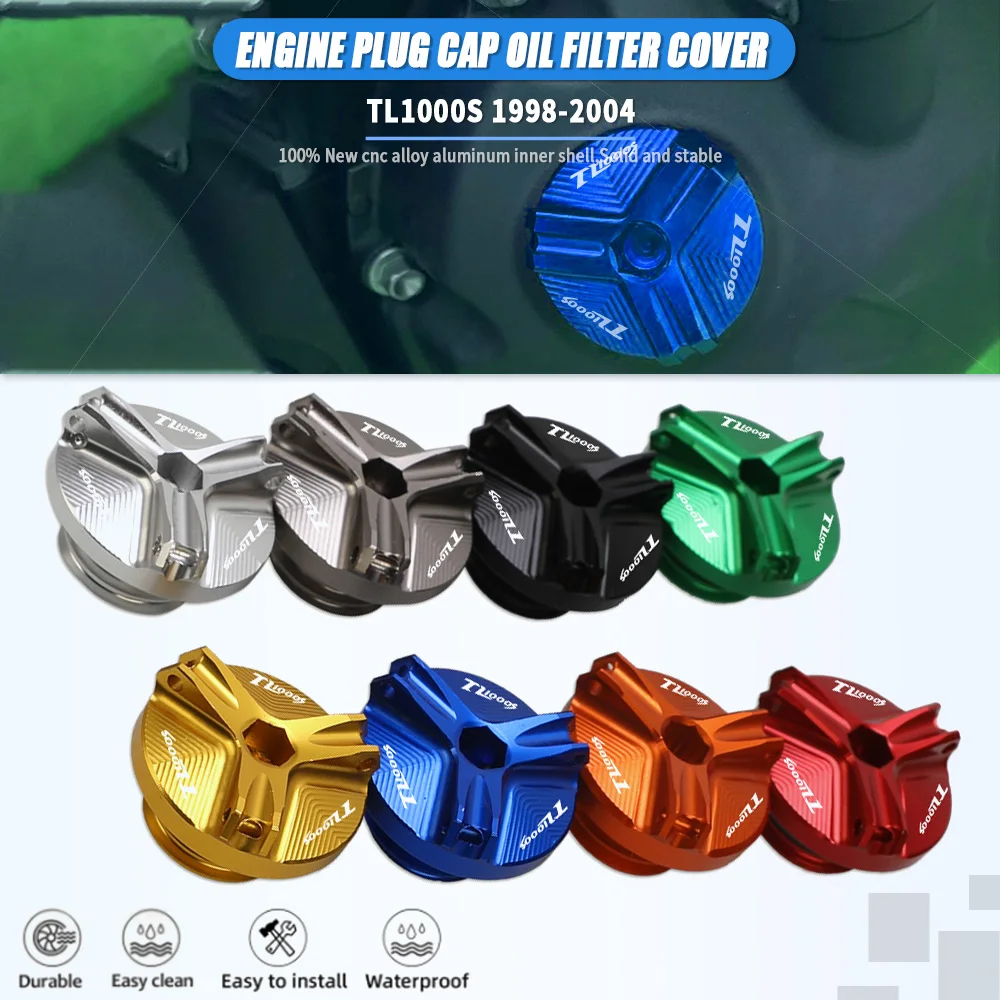

Motorcycle Engine Oil Filler Cup Plug Cover cap Screw TL1000S FOR SUZUKI TL1000S 1998-2004 2003 2002 2001 2000 1999 1998 1997
