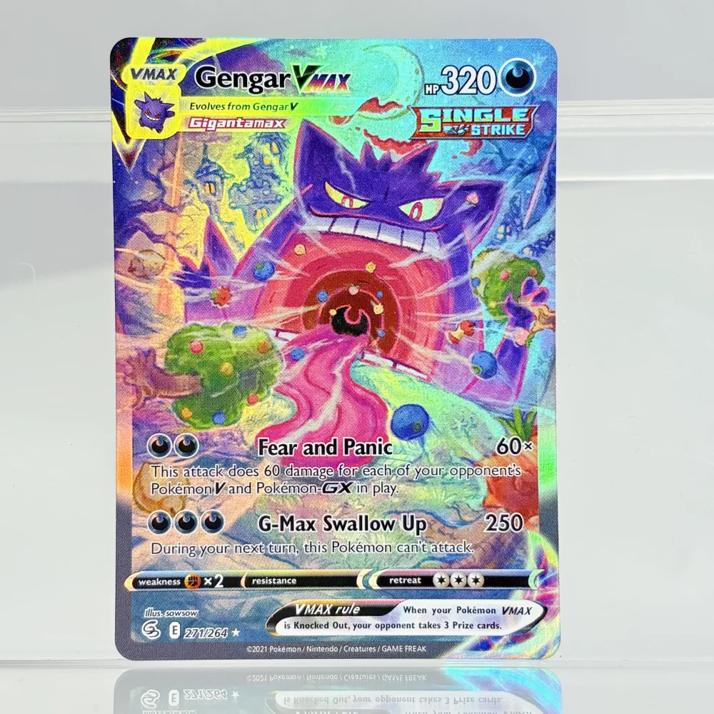Фото Голографическая коллекция игр, коллекция PTCG Proxy Cards Charizard Pikachu Mew EX Singl PKM, фольгированные карты, PROXY Card №4