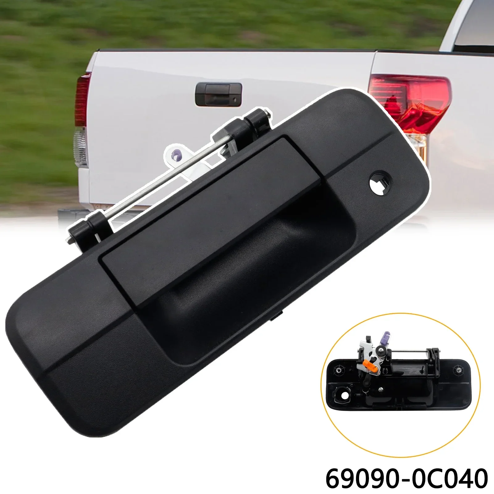 Для Toyota Tundra 2007-2013 ручка задней двери защелка с замочной скважиной задняя внешняя