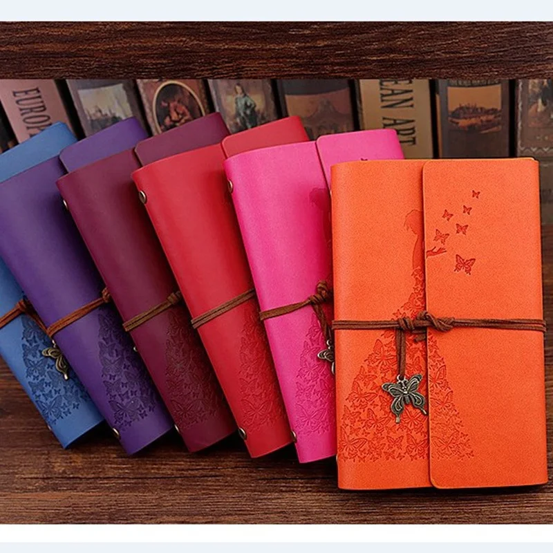 

New Travelers Notebook Diary Notepad Vintage Literature PU A6 A5 Leather Note Book Stationery Gift Traveler Journal Planners