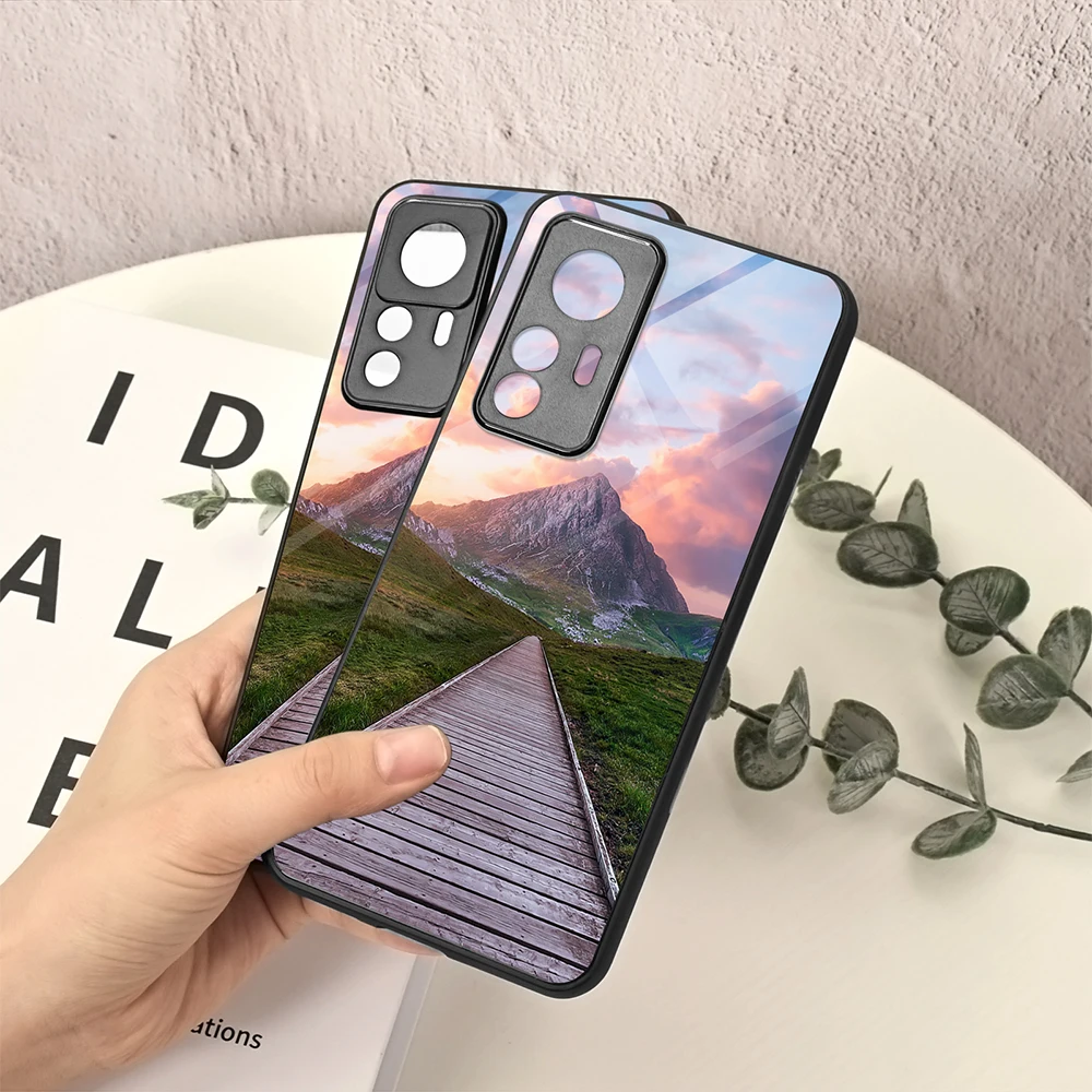 Чехол с природным пейзажем для Xiaomi Mi 12T 10T 12 11T 11 Lite PRO, чехол из закаленного стекла для Xiaomi Poco X3 GT NFC Note 10Lite Ultra