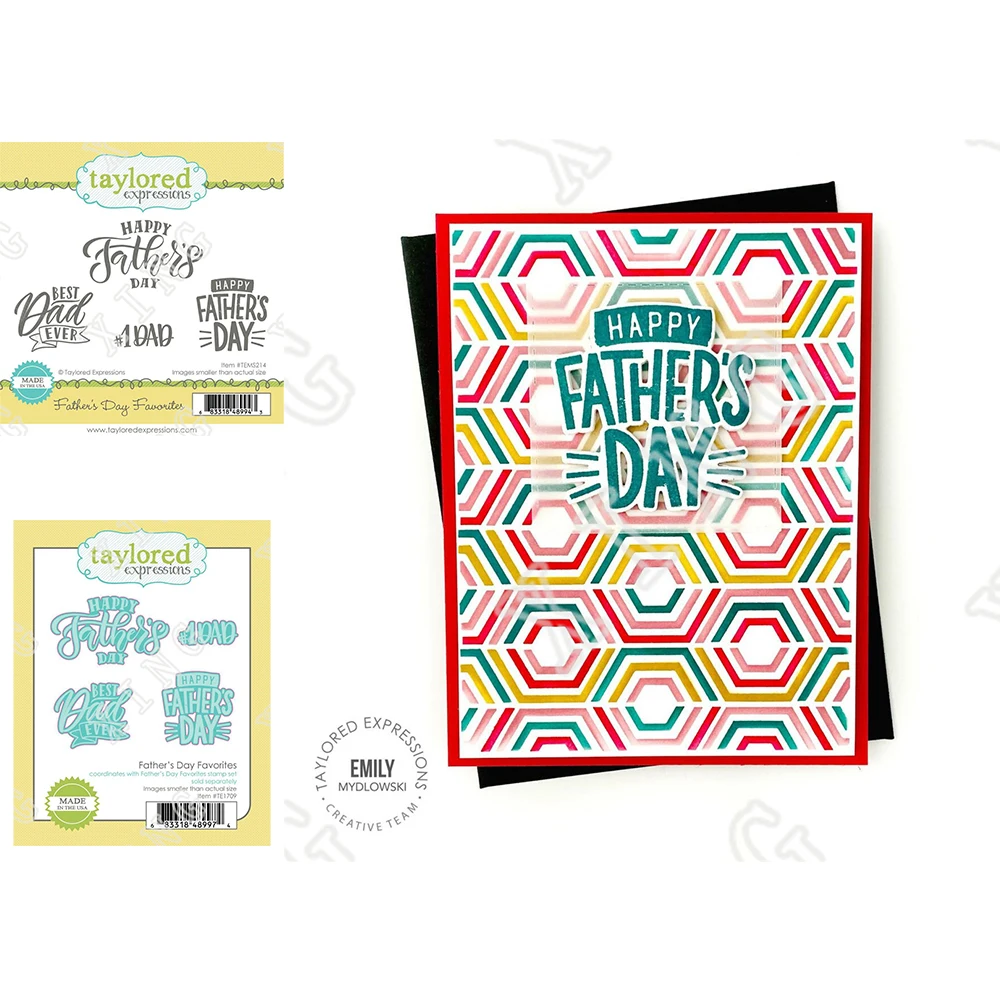 

2022 New Father's Day Favorites Metal Cutting Dies Clear Silicone Stamps Diy Scrapbook Handmade Decoration Embossing Craft Molds