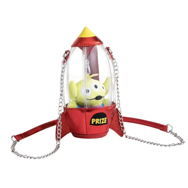 Disney Pixar Three-Eyed Boy Series Rocket Bag One Shoulder Messenger Chain Bag Bags for Women  Beach Bag