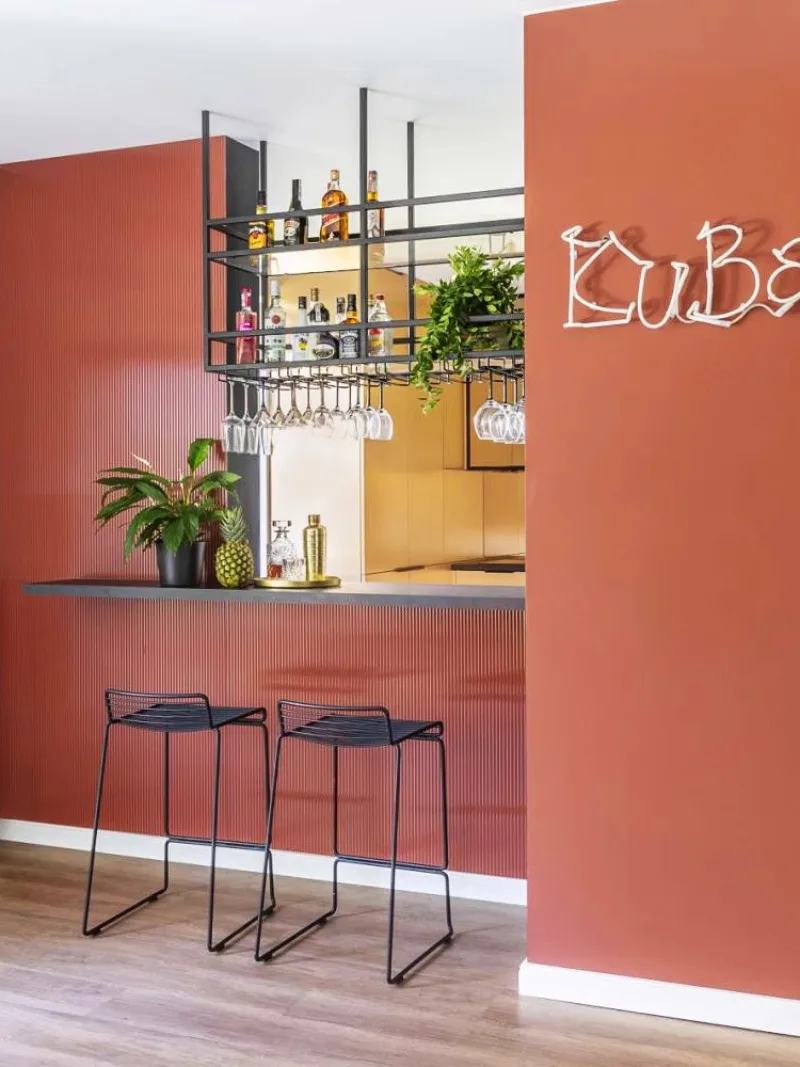 Железный барный винный вверх дном стеллаж для Винных Бокалов домашняя подвесная