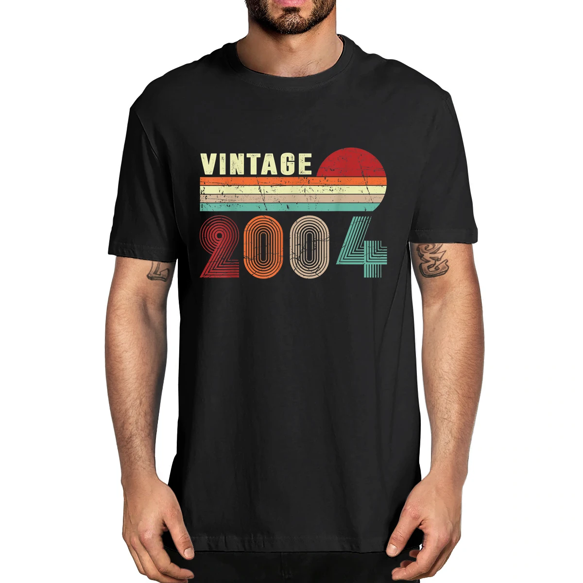 

XS-3xl 100% Cotton Vintage 2004 Funny 18 Years Old Boys And Girls 18th Birthday Men's Novelty T-Shirt Tee Casual Soft Streetwear