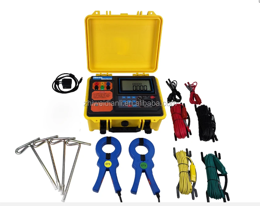 

ZWS-490 Double clamp earth resistance tester ground resistance tester soil resistivity meter
