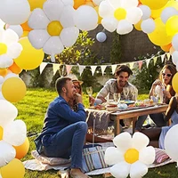 93pcs summer daisy balloon chain garland set camping picnic birthday party outdoor arch background decorative garland balloons