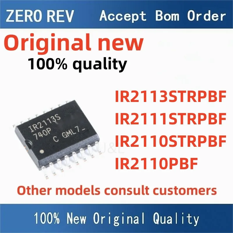 

(5Psc)100%NEW IR2113STRPBF IR2111STRPBF IR2110STRPBF IR2110PBF IR2113 SOIC16 SOIC8 SOP16 SOP8 DIP8 Bridge driver Driver IC