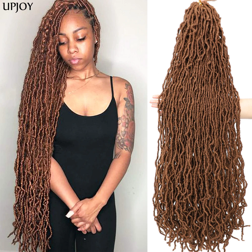 #30 613 350 4 Faux Locs Crochet Hair Braids Soft Locs Hair Braiding For Black Women Locks naturel Braid crochet Hair Long Hair